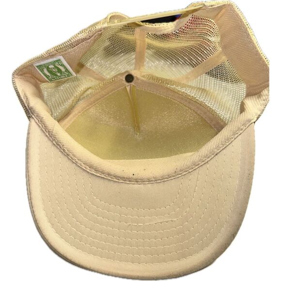 Blank Cream Mesh Foam Trucker Hat Cap 90’s Quality Caps by George SnapBack - Picture 6 of 7